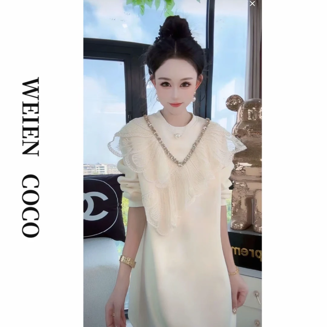 【薇恩COCO】重工镶钻时尚套头上衣女装新款新上衣S5730