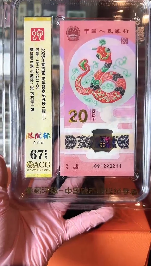 塑料2025 蛇钞 爱藏 标十  啊啊啊啊啊啊 如图