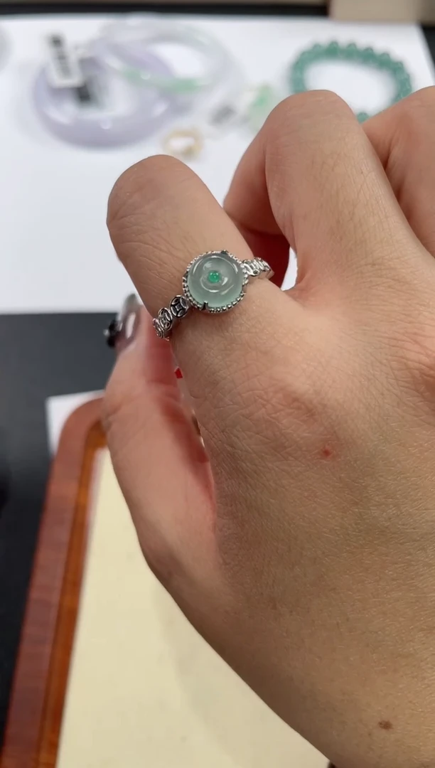 未镶嵌戒指翡翠基地发货H7990