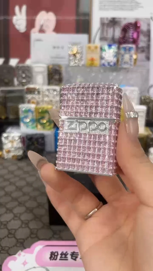 镜面ZIPPO粉镜星辰