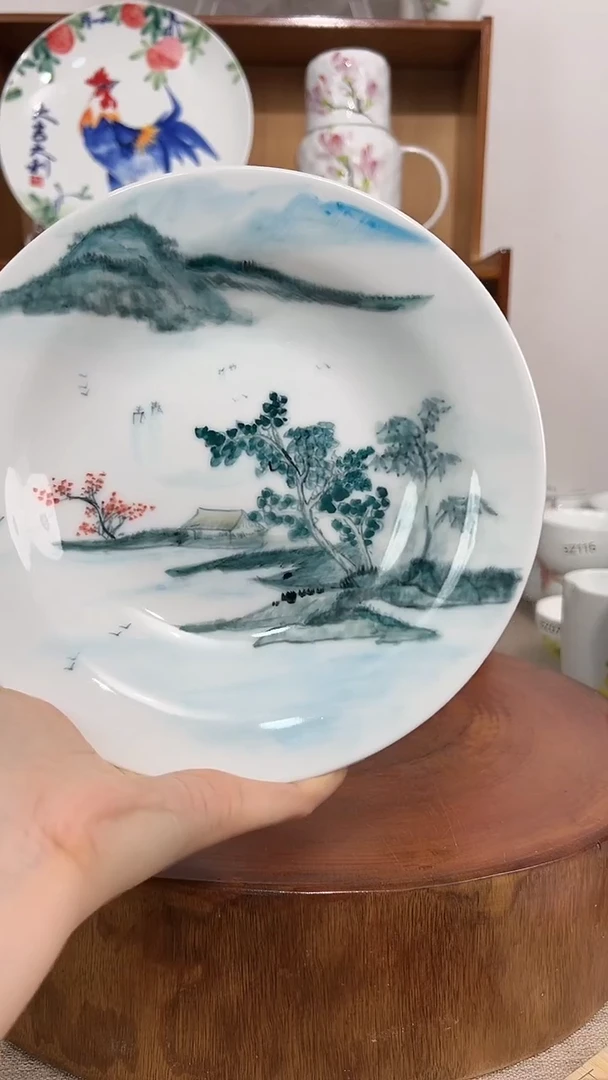 摆件景德镇手工手绘陶瓷餐具