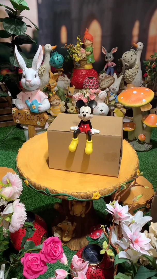 无花朵花园庭院摆件&00&