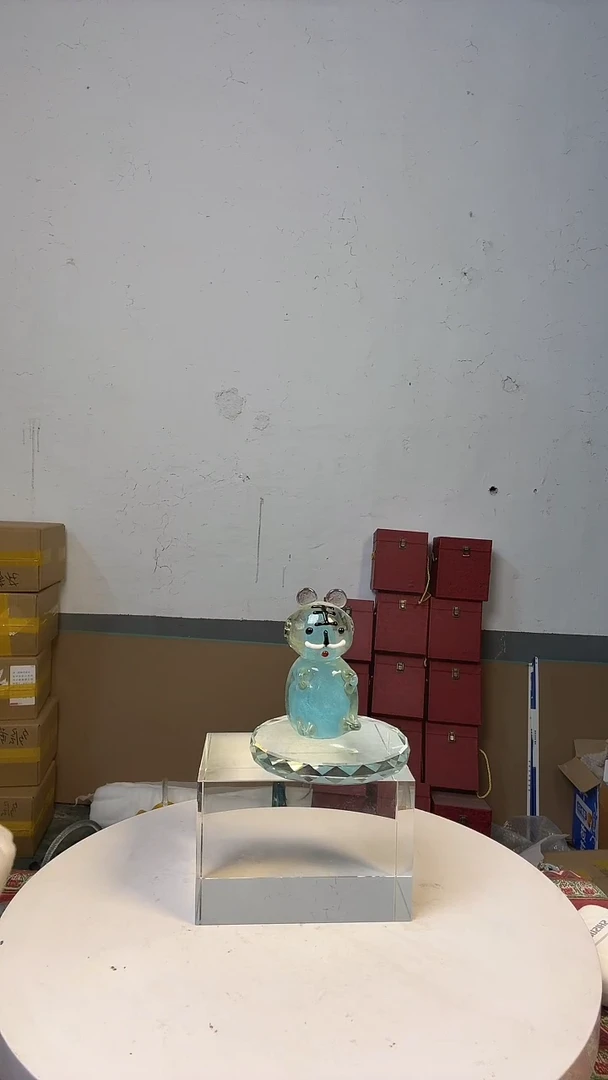 手工艺品琉璃淄博琉璃花瓶花器虎