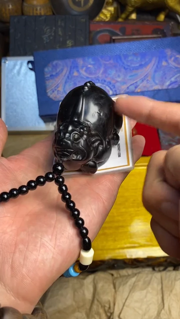 和田玉（墨玉）未镶嵌挂件主播推荐主播推荐