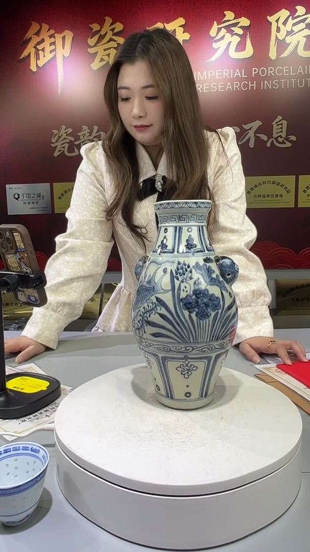 瓶景德镇陶瓷手工手绘P19