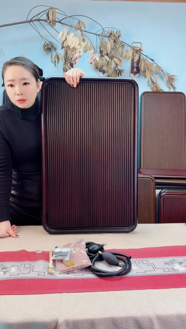 千川胡桃色茶盘80*50*5