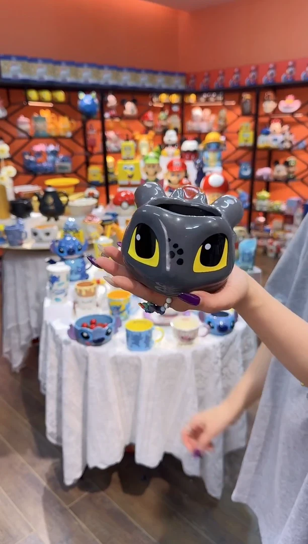 瓷片@@驯龙高手无牙仔陶瓷水杯