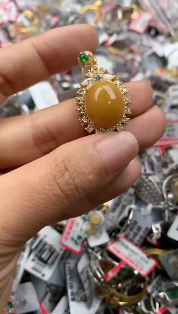 银S925镶嵌戒指翡翠222    4