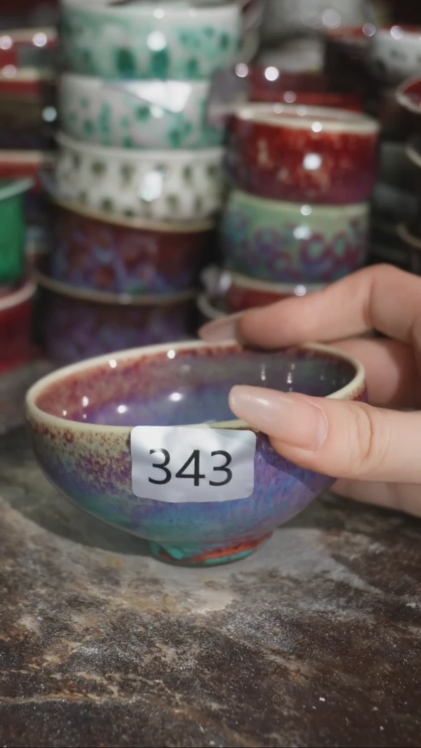 摆件精品窑变钧瓷茶器