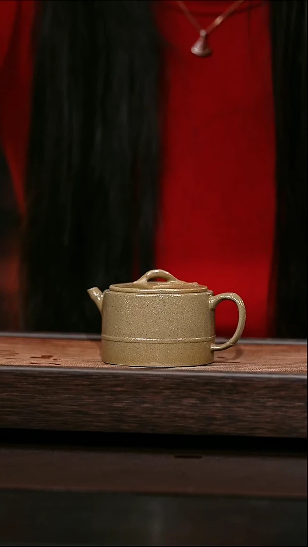 茶壶紫砂原矿紫砂壶   竹节汉瓦