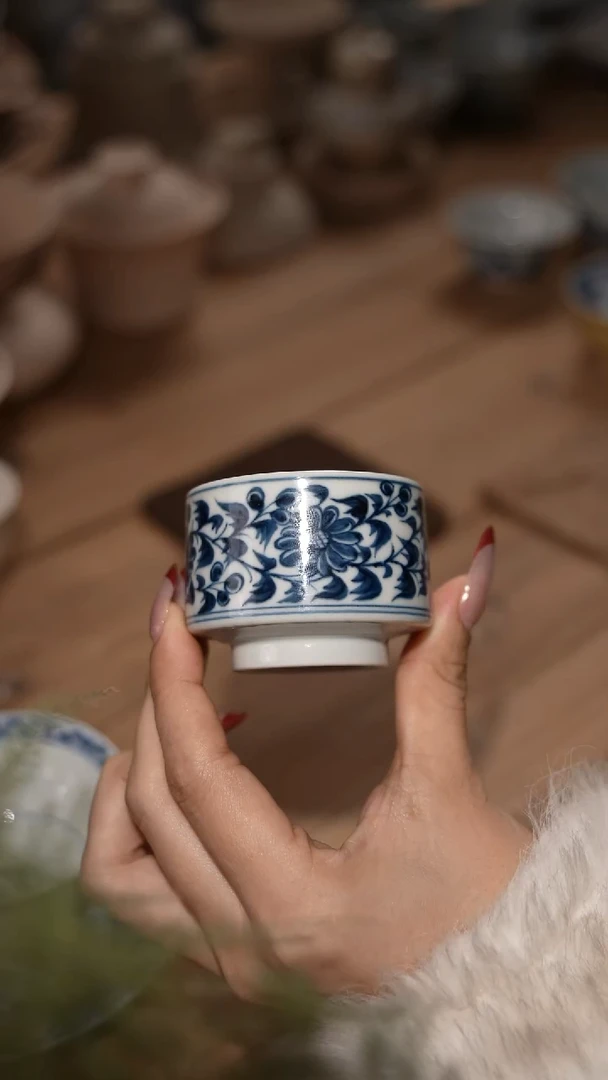 杯子陶景德镇陶瓷摆件