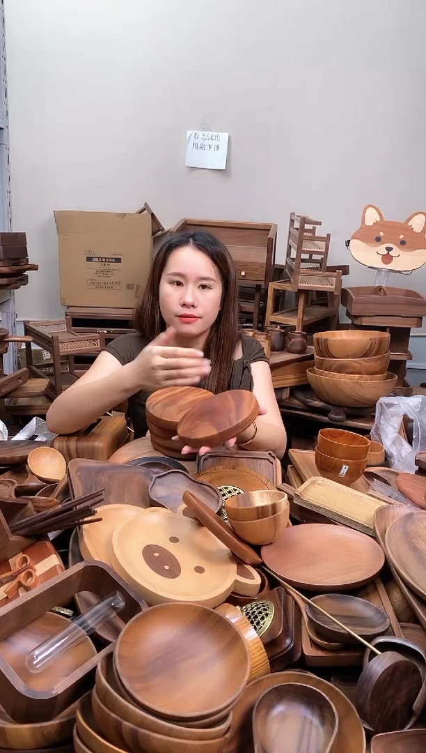 木   乌檀木小圆板15*2cm