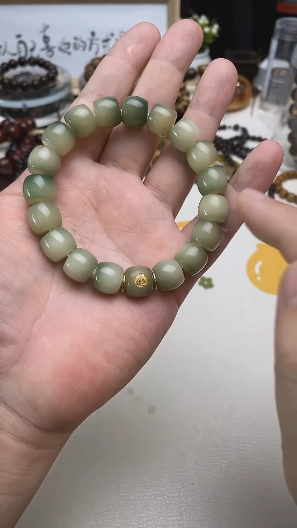 白玉菩提手串菩提1.2