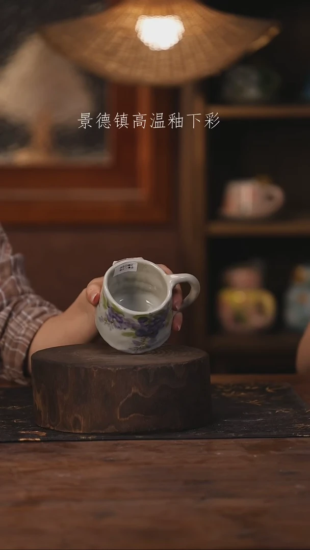 陶瓷景德镇高温釉下手绘陶瓷080