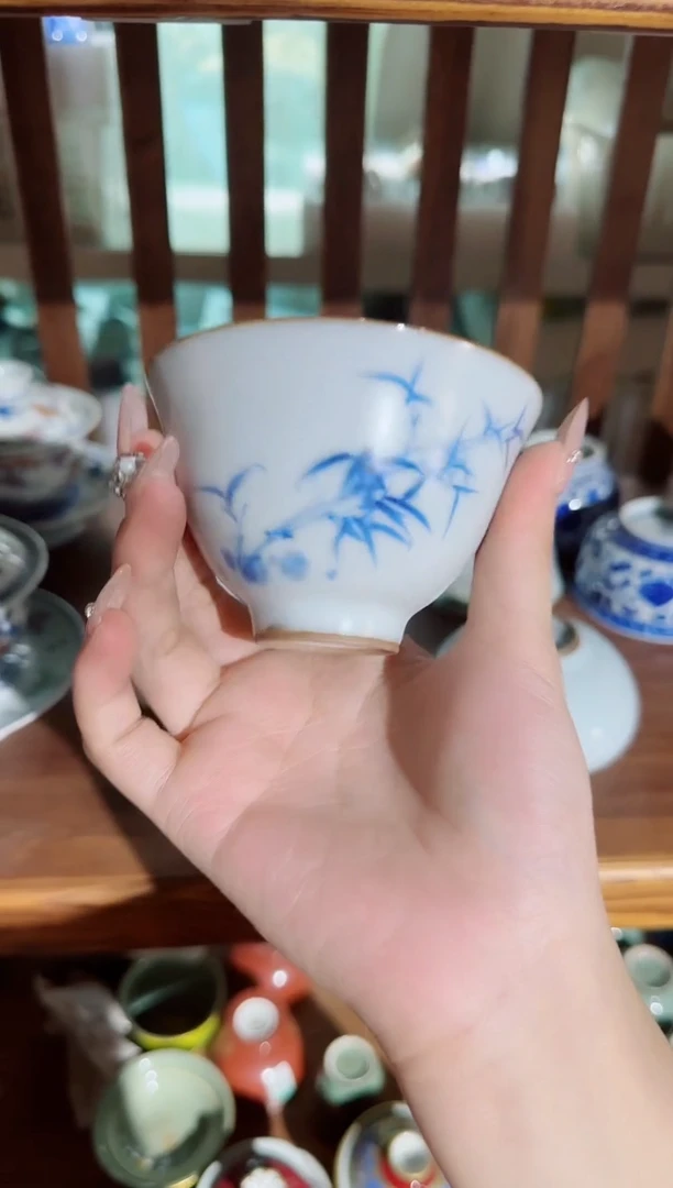 瓷片景德镇瓷器茶器茶杯