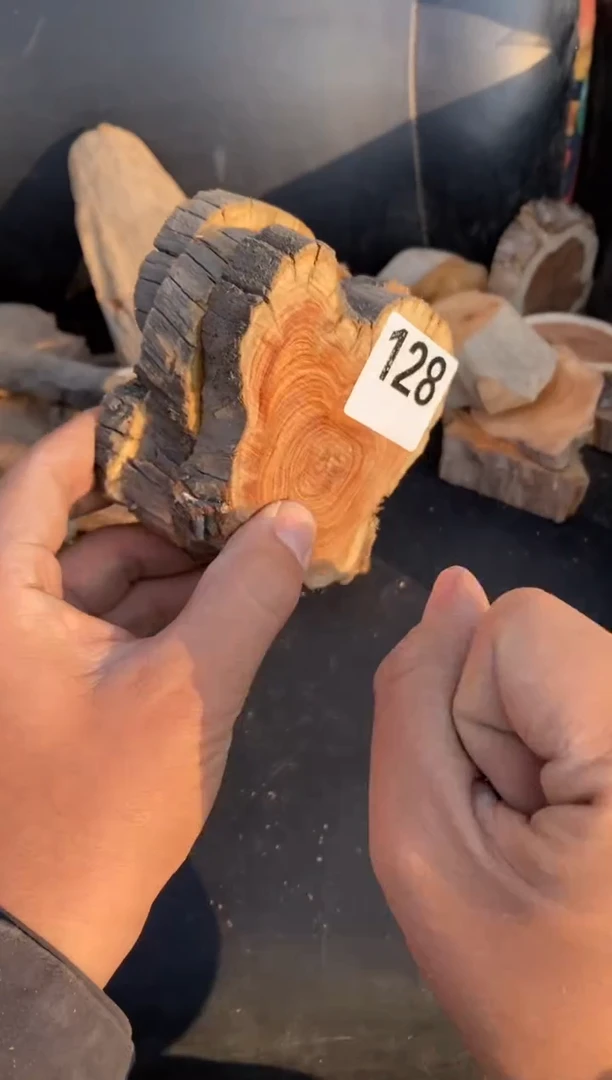 柏木（崖柏）太行陈化崖柏切片！随机（1单1片128