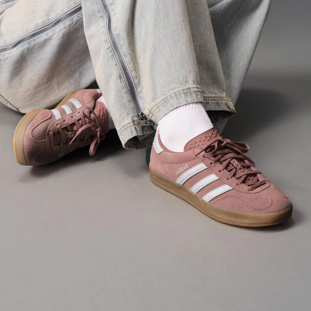 adidas三叶草GAZELLE经典复古运动板鞋德训鞋「T头鞋」JS1397
