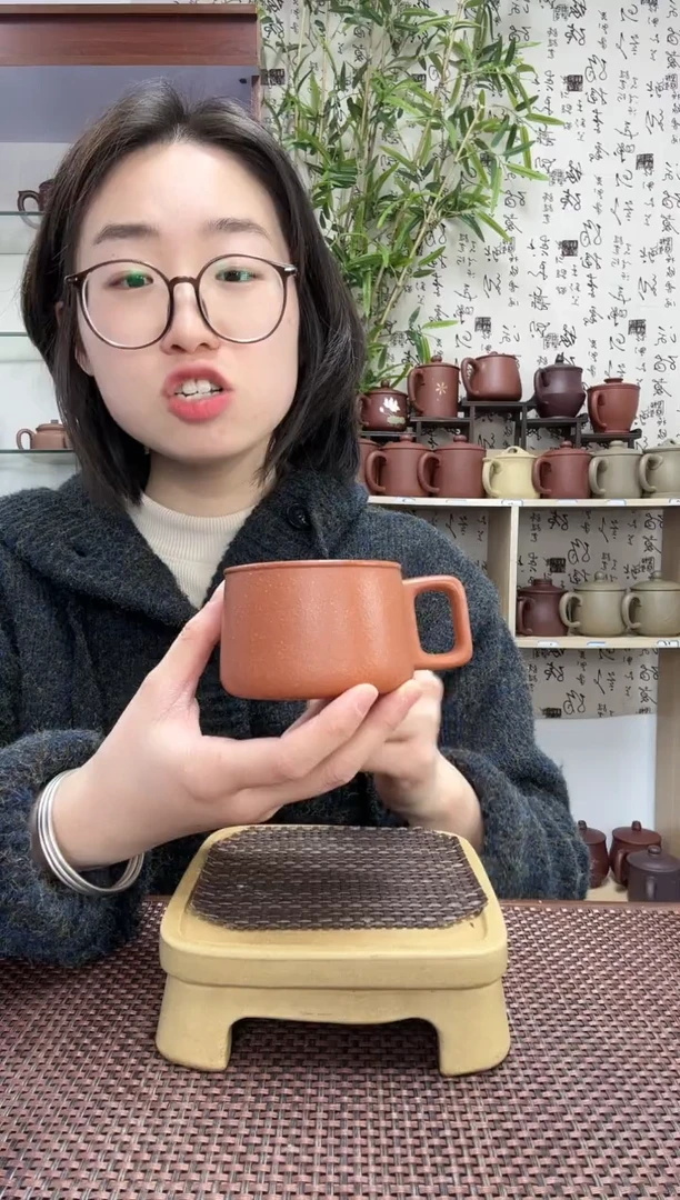 【闪购商品】紫砂茶杯宜兴原矿无礼盒方杯黄将坡