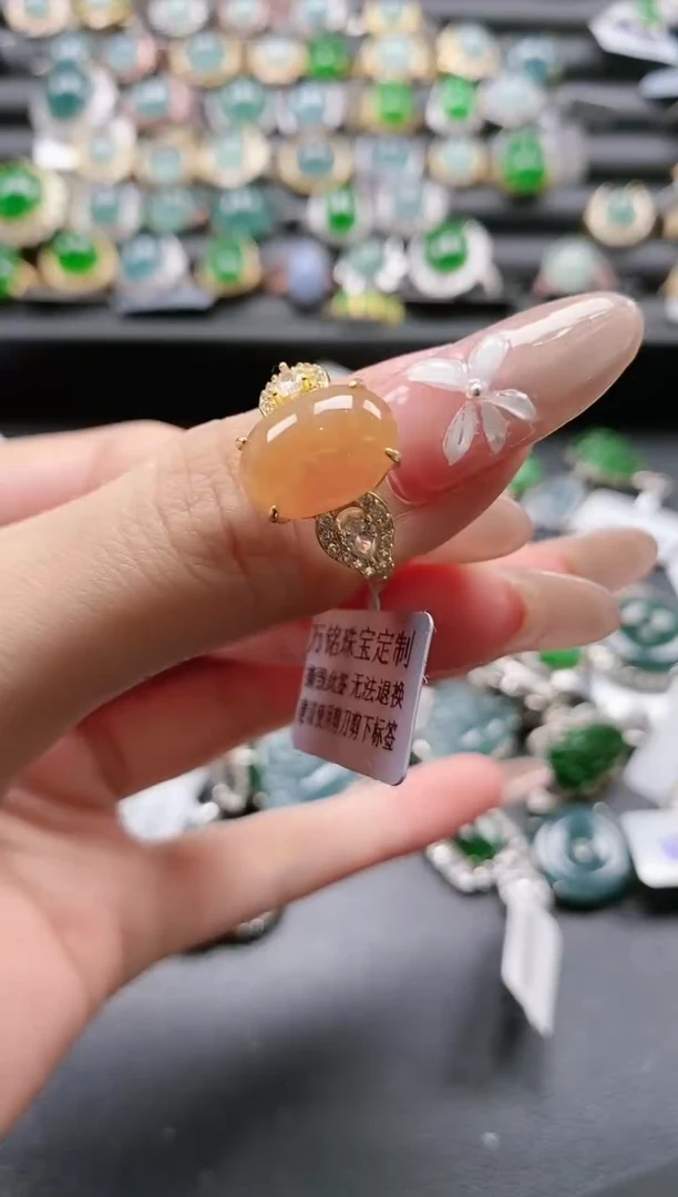 【闪购商品】翡翠戒指银S925镶嵌51511