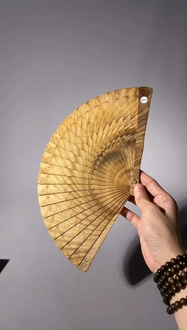 金丝楠啵**甜507号18cm小叶桢楠扇子