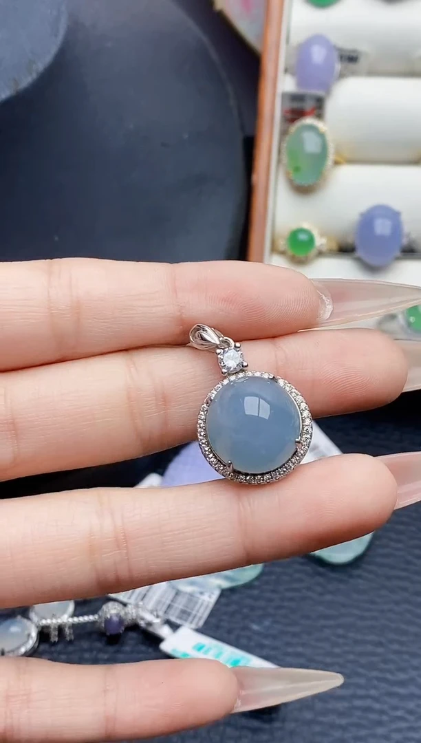 银S925镶嵌戒指翡翠3778