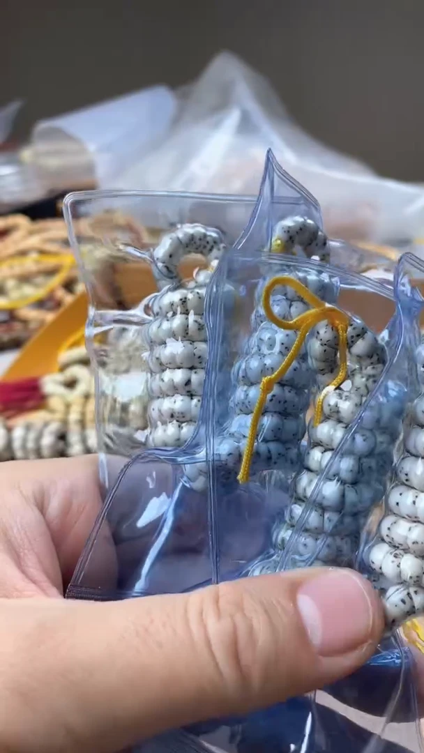 【闪购商品】星月菩提手串海南星月菩提白石玉蒜瓣大肠6