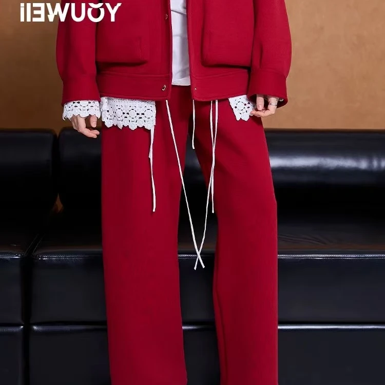 有尾YOUWEI 高级空气层阔腿裤 Y5425116/Y5425103