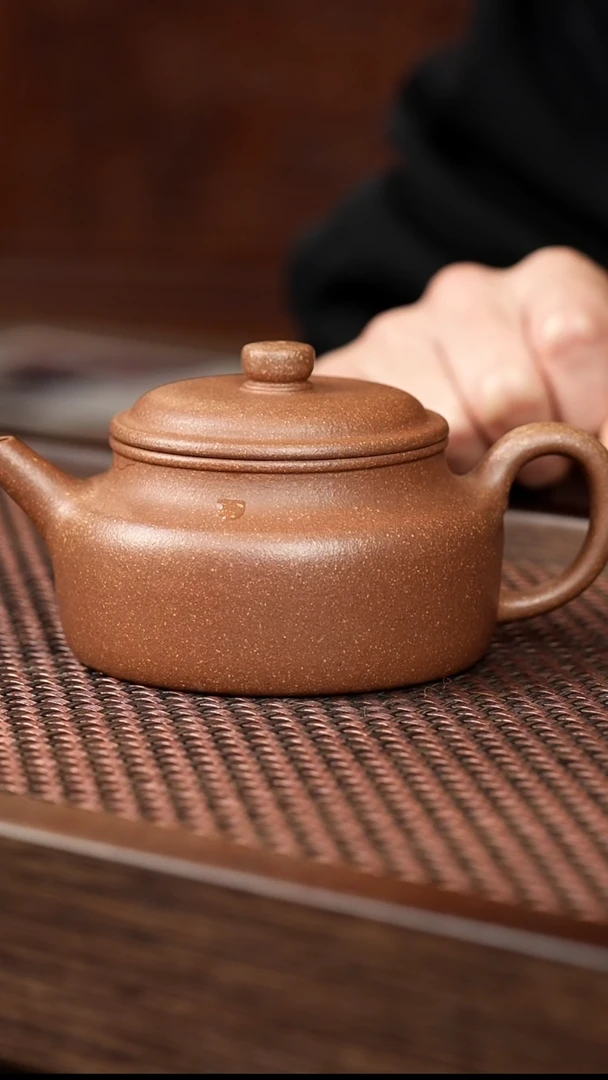 茶壶紫砂青降坡扁德中