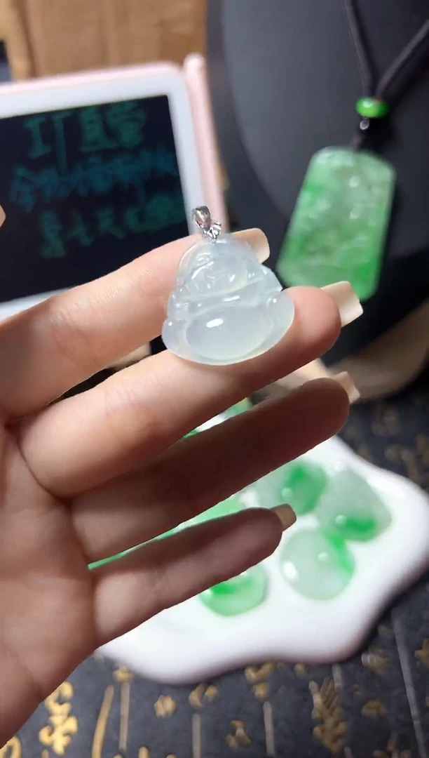 颈饰未镶嵌翡翠所见即所得，一图一物