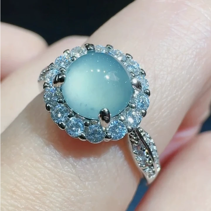 AT5355翡翠Ａ货蛋面戒指-送礼佳品