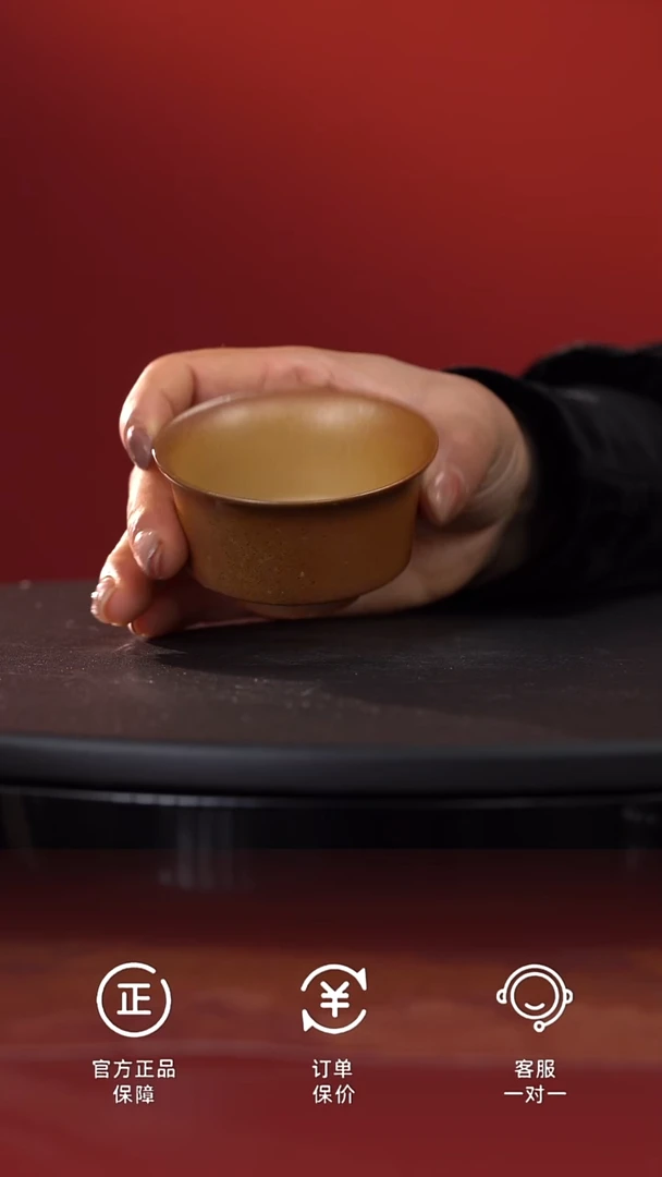 茶具裸烧马蹄杯（不配礼盒发货）@@ST-C40009