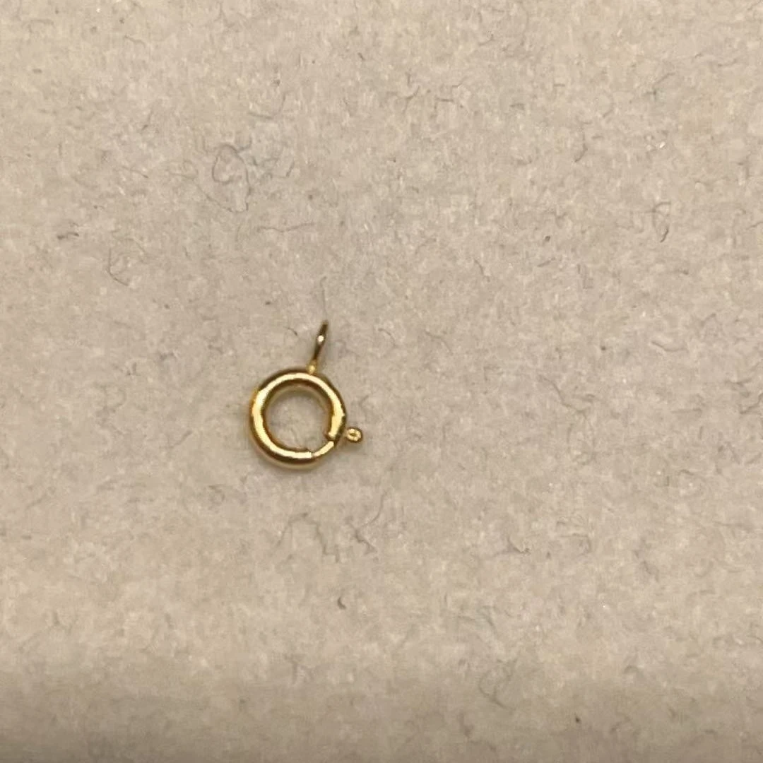 18K金弹簧扣项链链接扣头 AU750  时尚美观