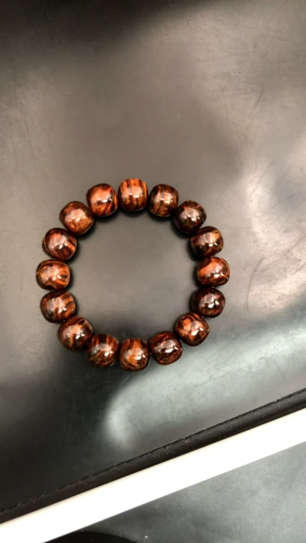 手串/手链黄花梨/降香黄檀老*，海黄野生紫油梨1314精串