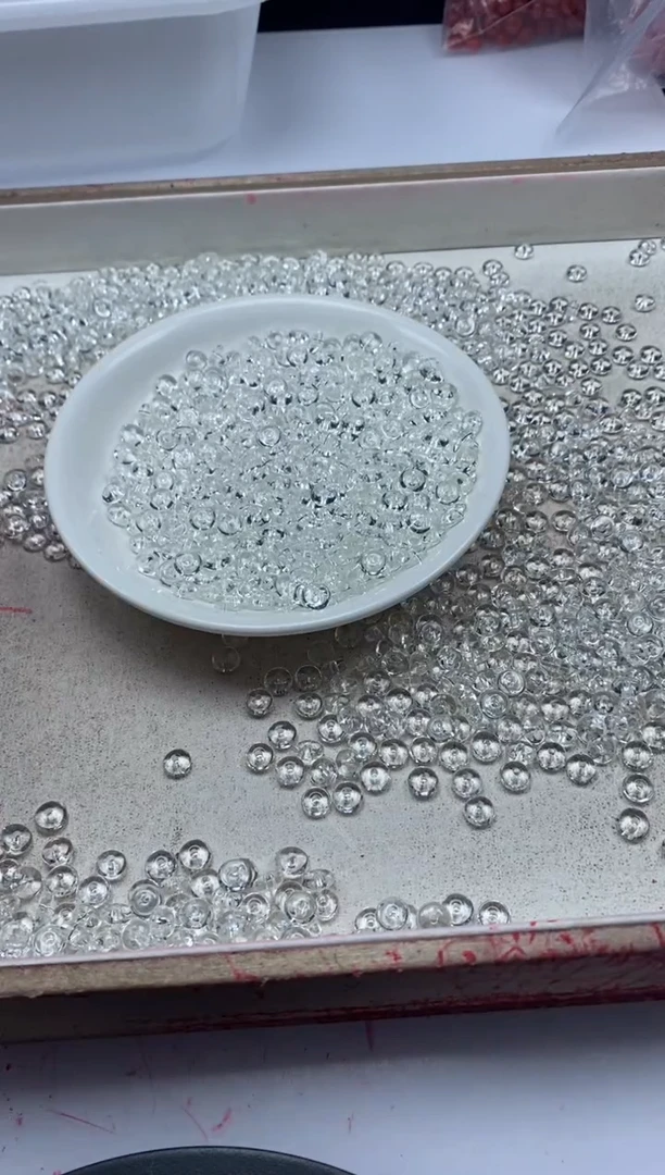 【闪购商品】水晶颈饰未镶嵌w2072白水晶飞碟算盘6*3mm*50