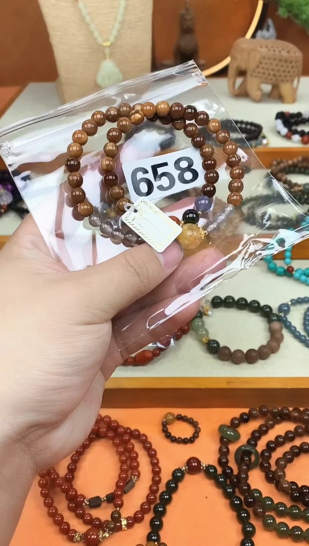 未镶嵌库克手串07双圈微瑕