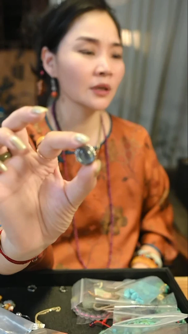 海蓝宝石戒圈银S925镶嵌杨*婷 定向 杨雅婷