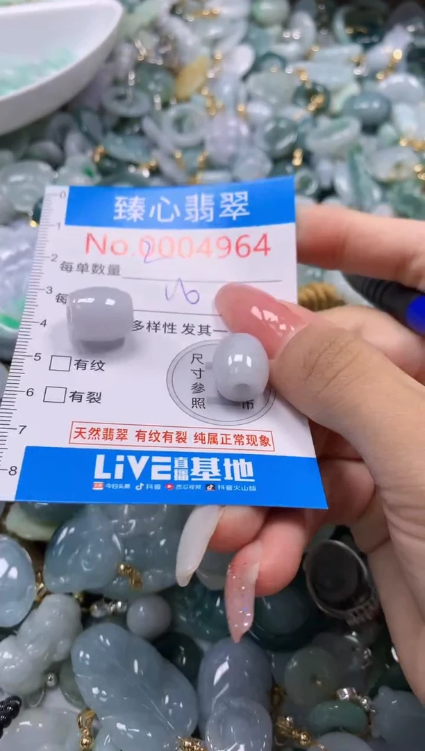 翡翠未镶嵌颈饰4964