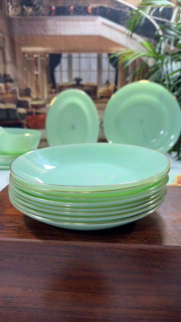 【闪购商品】...8英寸深盘10个  玉瓷【贝美】