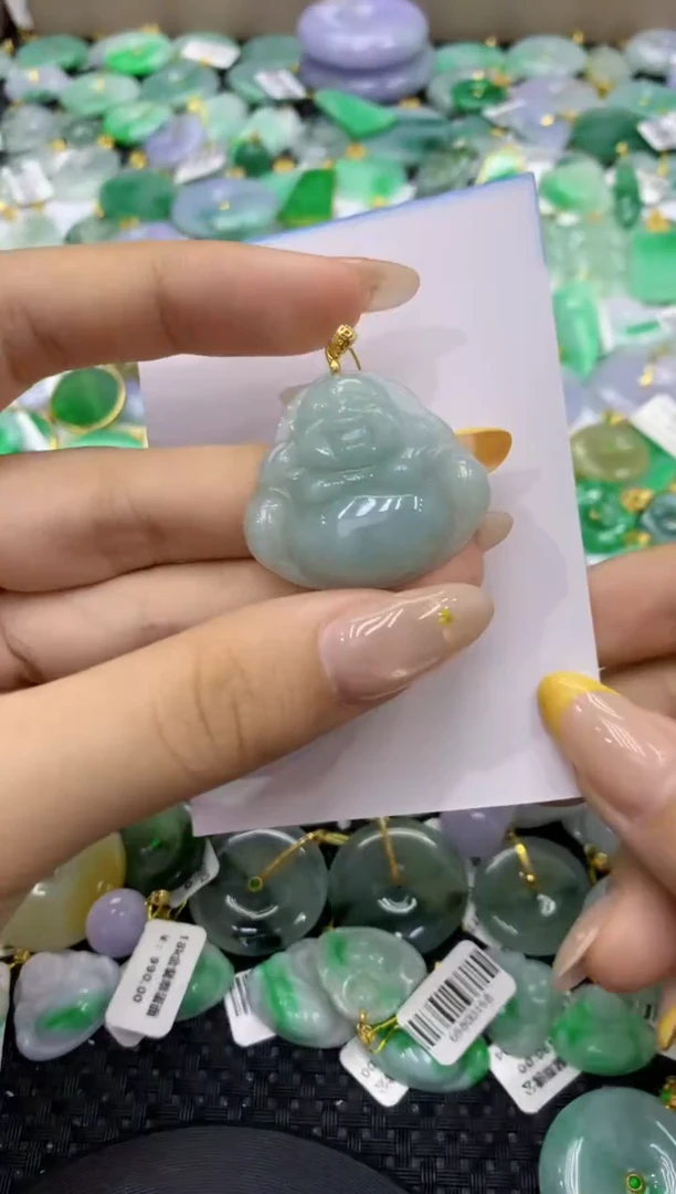 颈饰未镶嵌翡翠天然缅甸翡翠A货
