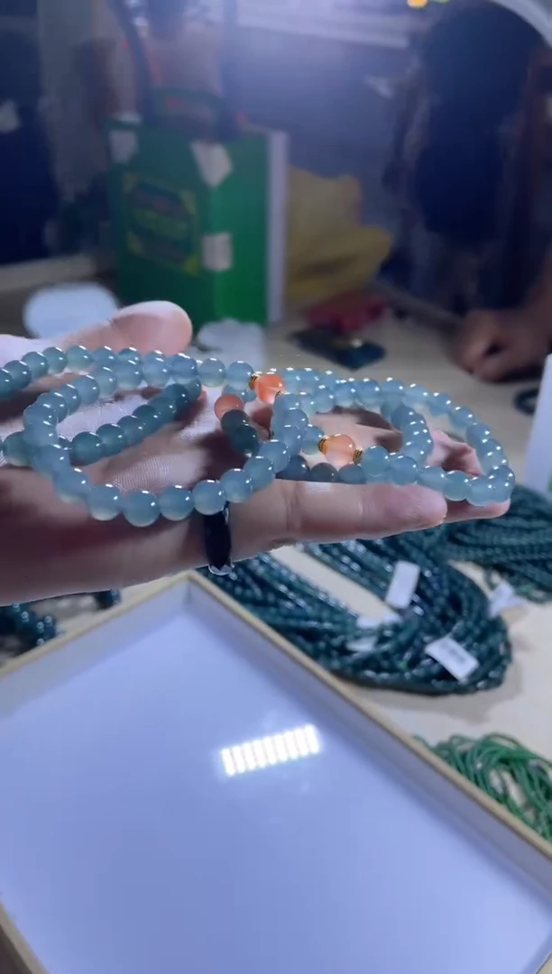 未镶嵌手串翡翠-70072-多样性发其—