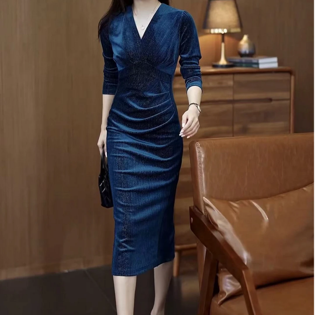 气质显瘦连衣裙显高洋气收腰显高轻奢YF708