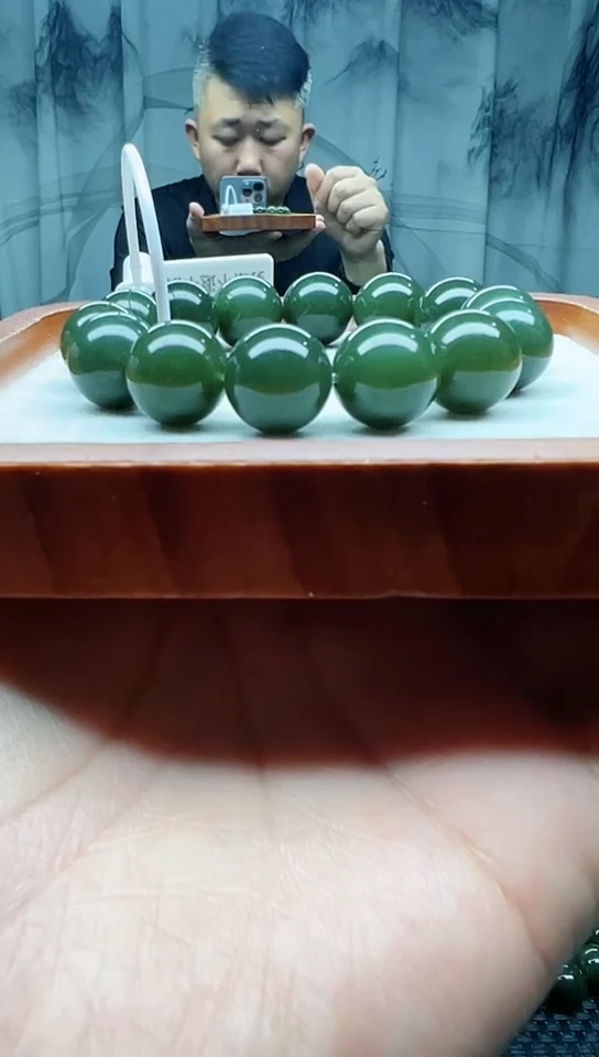 未镶嵌手串和田玉若羌青黄口卡16纯天然拍一发一