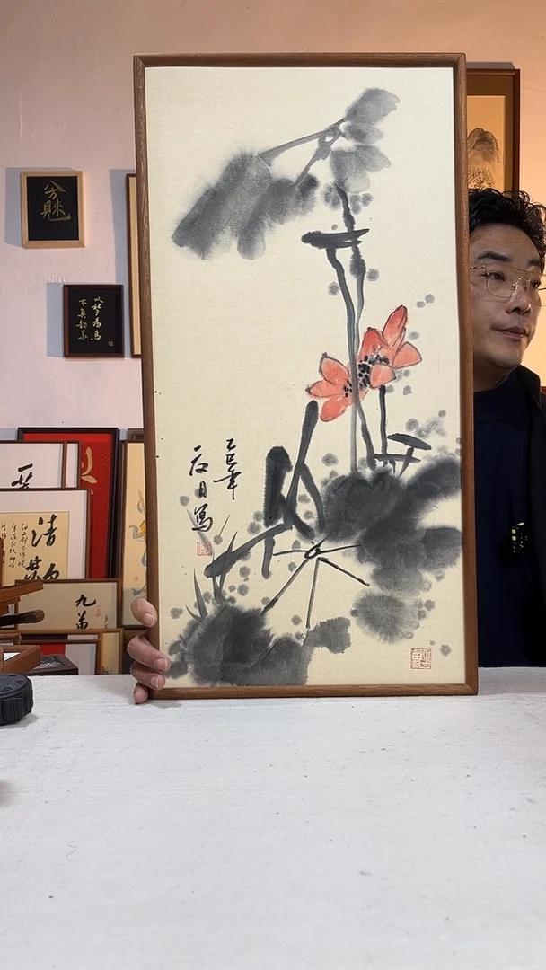 书法文创书画手绘原创摆台