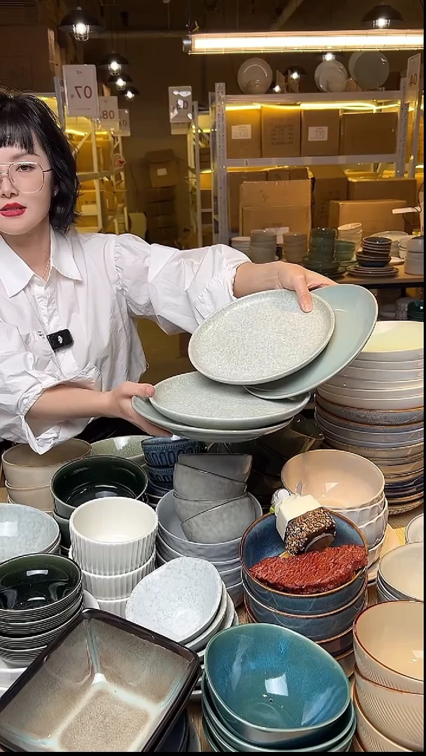 瓷92外贸尾货窑变釉下彩默认微瑕