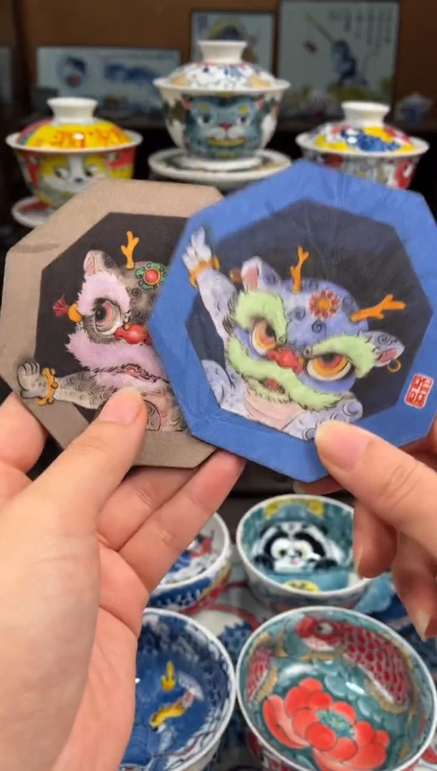 拙明院（宠粉价格）一对杯垫