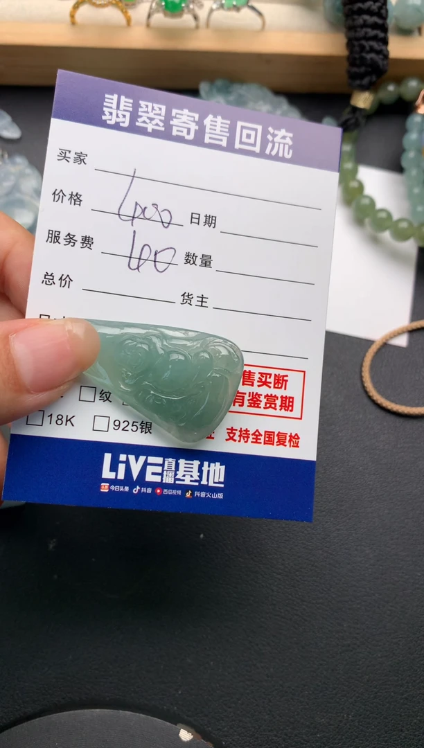 翡翠未镶嵌颈饰10138317