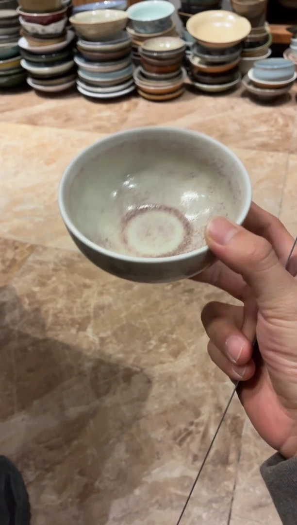 瓷片桃*532 桐花小碗1个