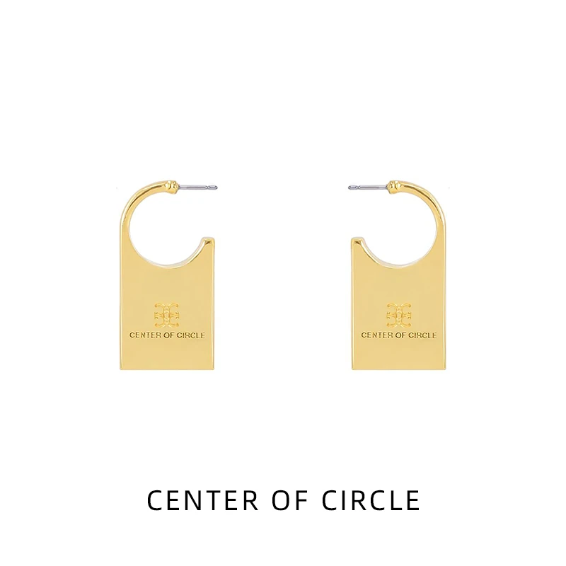 锌合金耳饰 COC圆心-锌合金小众设计U盘耳钉耳饰