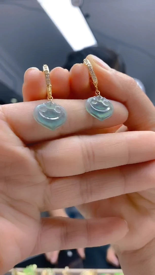 【闪购商品】翡翠耳饰合金294翡翠耳包