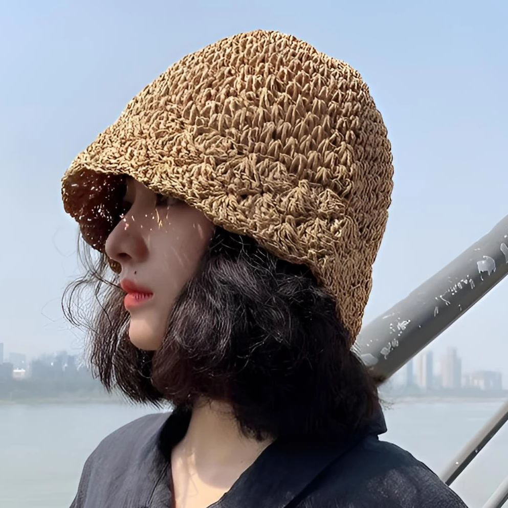 MISSKOI洋气高级水桶帽夏季夏天渔夫帽帽子女款新款正版渔夫帽